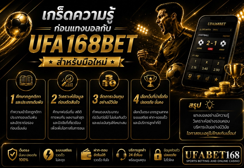แทงบอลกับ ufa168bet